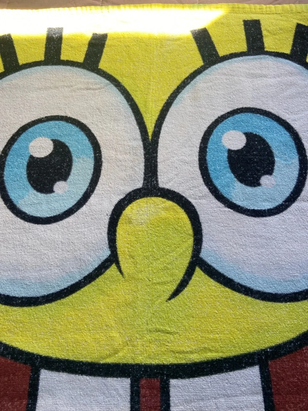 SpongeBob Squarepants Yellow Blue Red Beach Towel